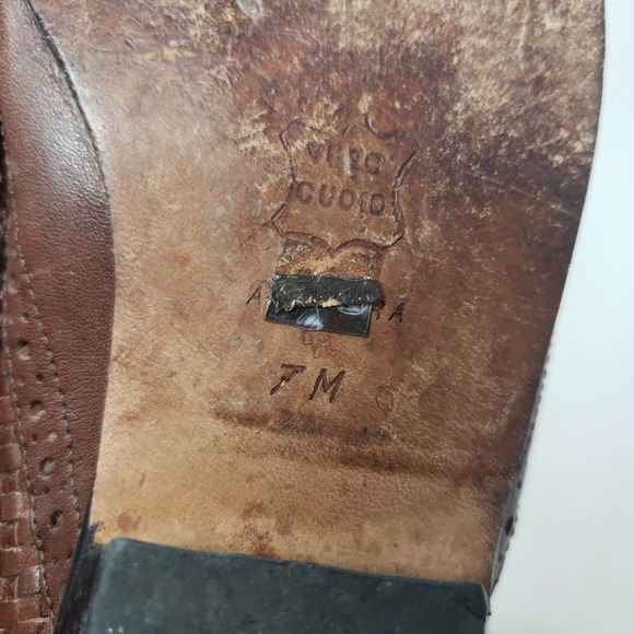 Vintage Enzo Angiolini Hand Tooled Leather Shoes with box - 7 - Picture 7 of 9